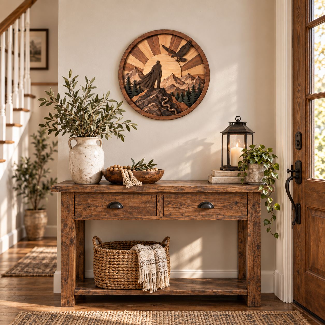 Mountain Guardian™ Layered Wood Wall Art Inspired by the Journey Beyond