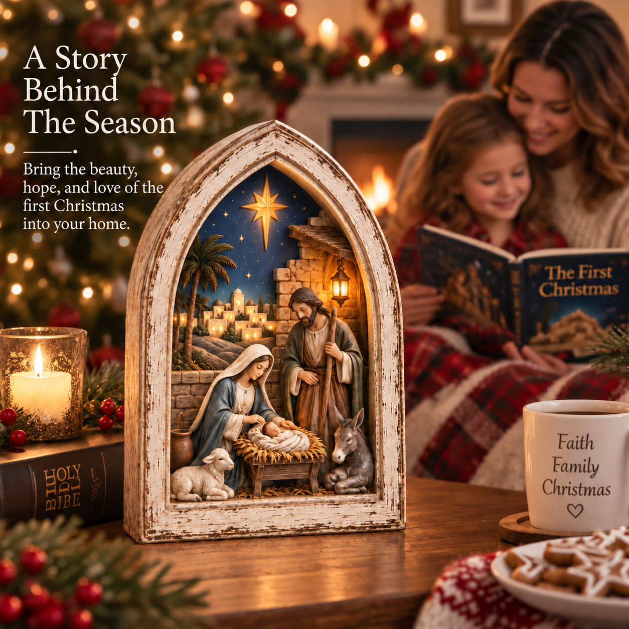 Bethlehem Story Arch Nativity Light