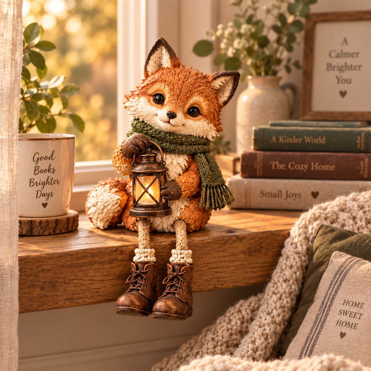 🦊 Cozy Woodland Fox With Lantern
