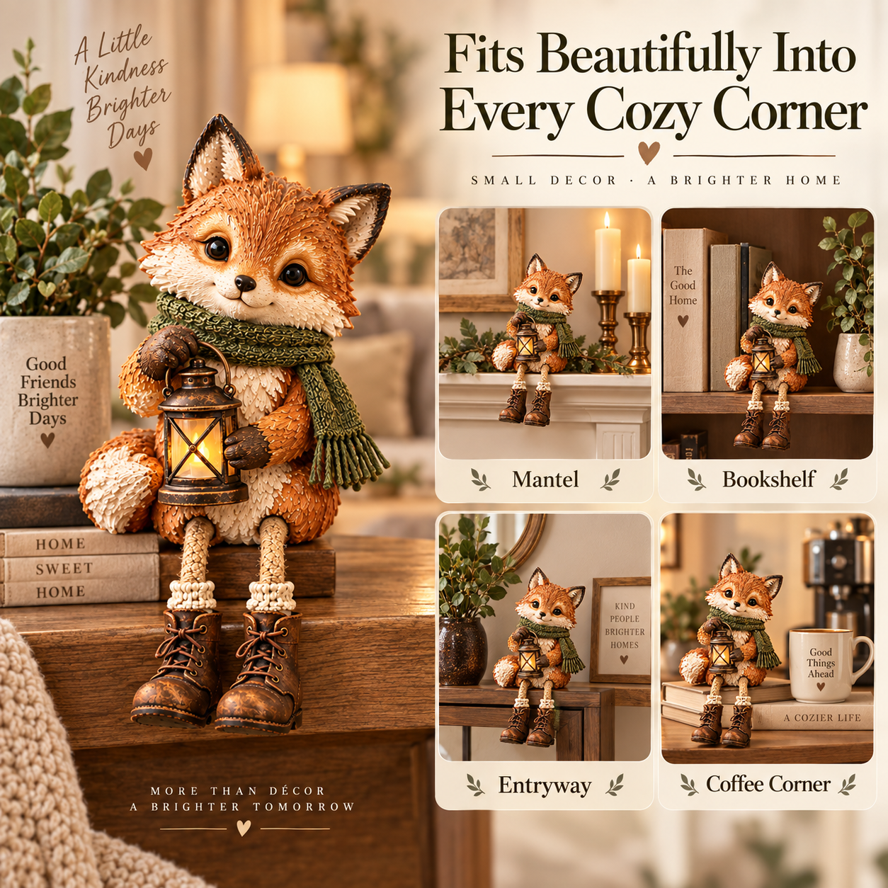 🦊 Cozy Woodland Fox With Lantern