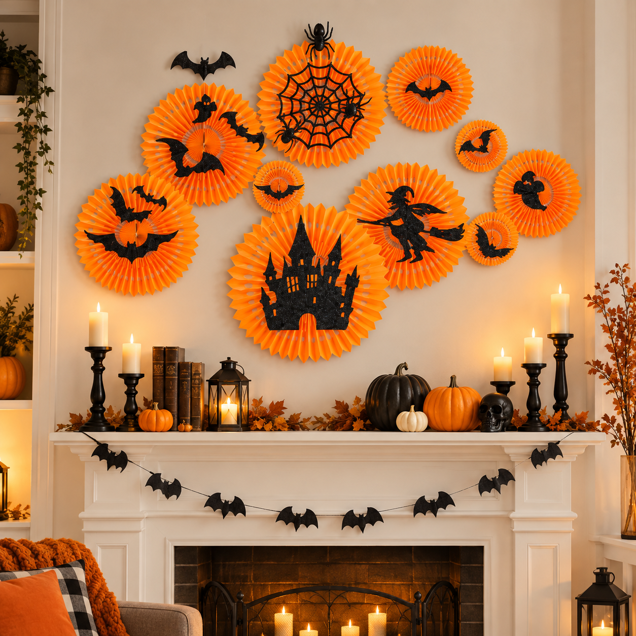 28-Piece Halloween Wall Decor Set 