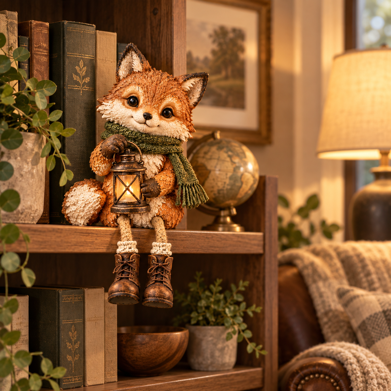 🦊 Cozy Woodland Fox With Lantern
