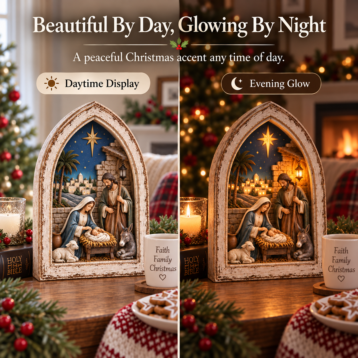 Bethlehem Story Arch Nativity Light