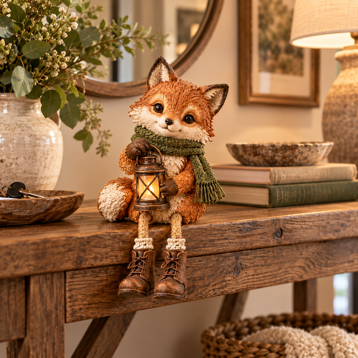 🦊 Cozy Woodland Fox With Lantern