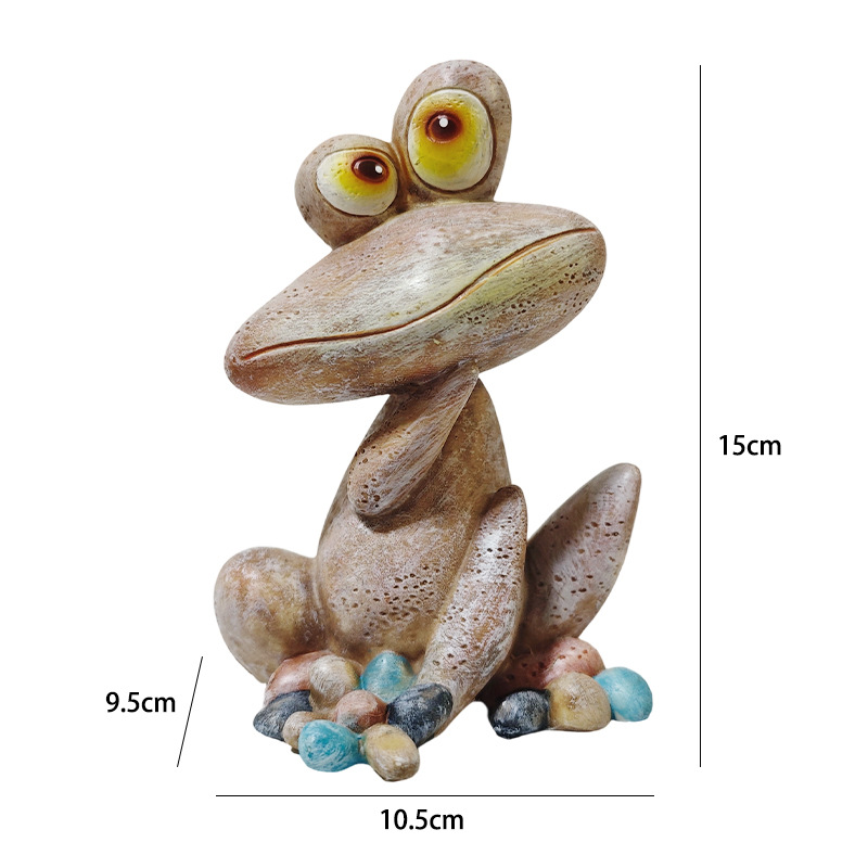 Whimsical Sitting Frog Garden Figurine – Cute Outdoor & Indoor Decor