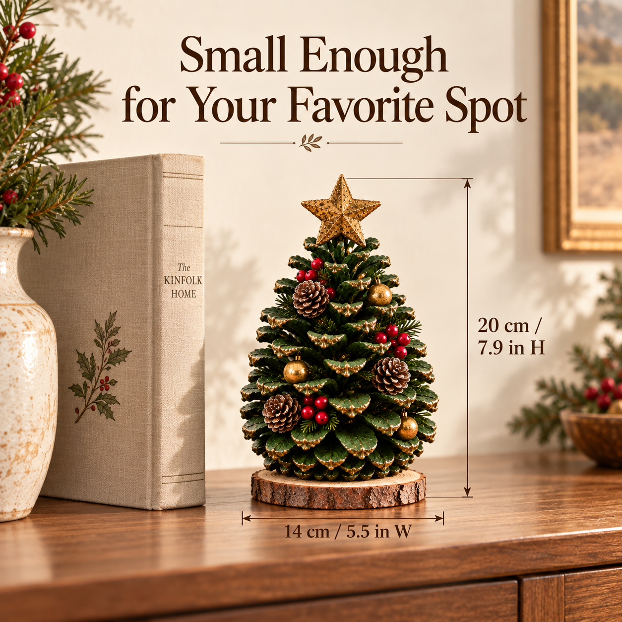 Vintage Lighted Pinecone Christmas
