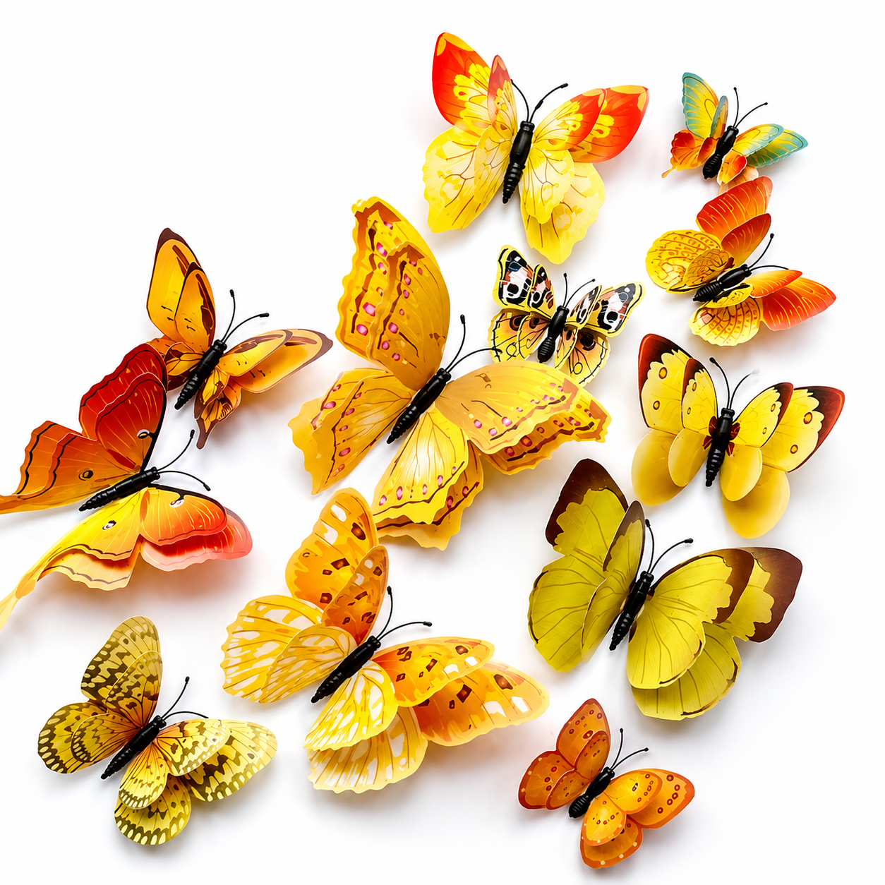 Realistic 3D Butterfly Decorations for DIY Crafts, Wreaths, Flowers, Wedding & Party Decor