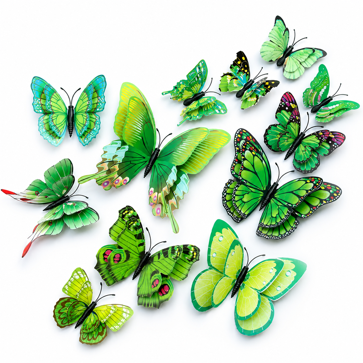 Realistic 3D Butterfly Decorations for DIY Crafts, Wreaths, Flowers, Wedding & Party Decor