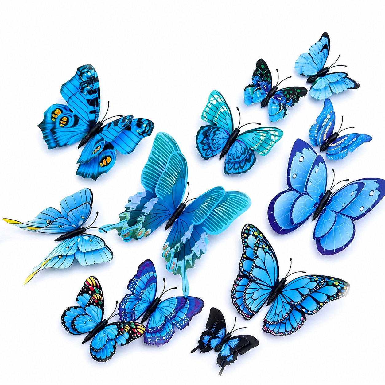 Realistic 3D Butterfly Decorations for DIY Crafts, Wreaths, Flowers, Wedding & Party Decor