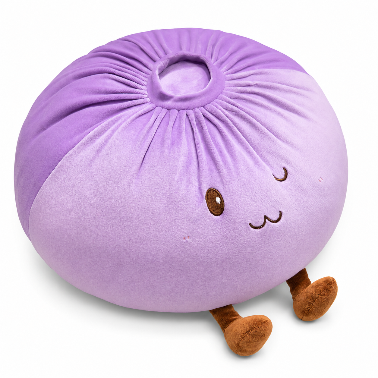 Cute Baozi Plush Pillow – Soft Stuffed Dumpling Cushion