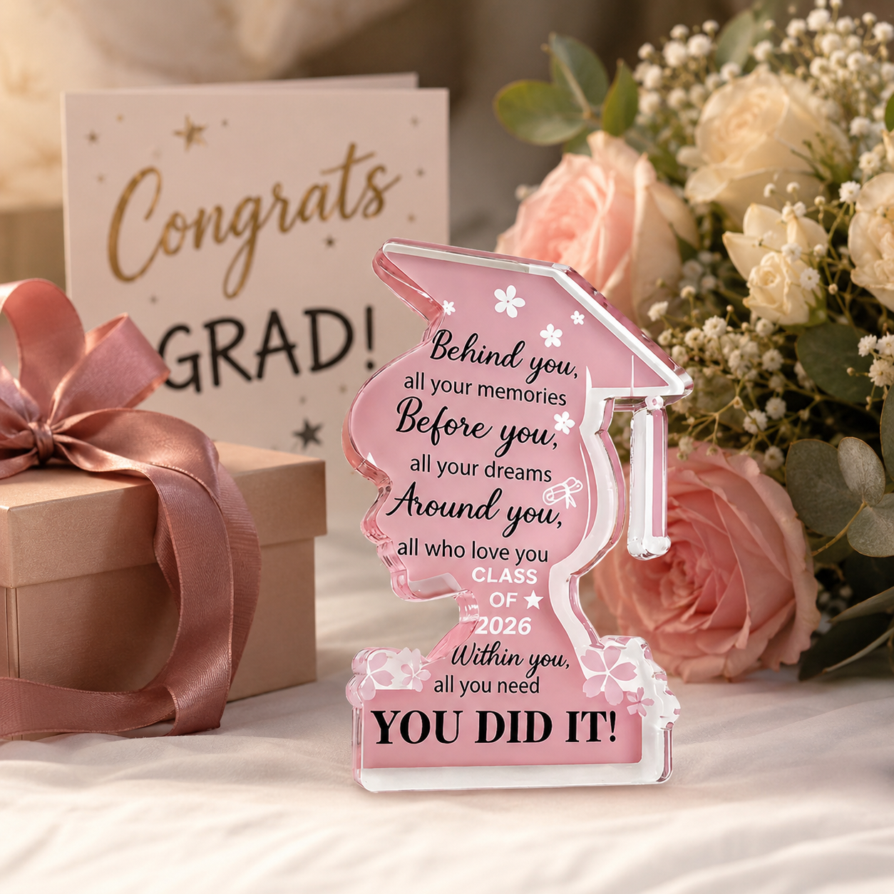 Graduation Acrylic Plaque – Class of 2026 Celebration Keepsake