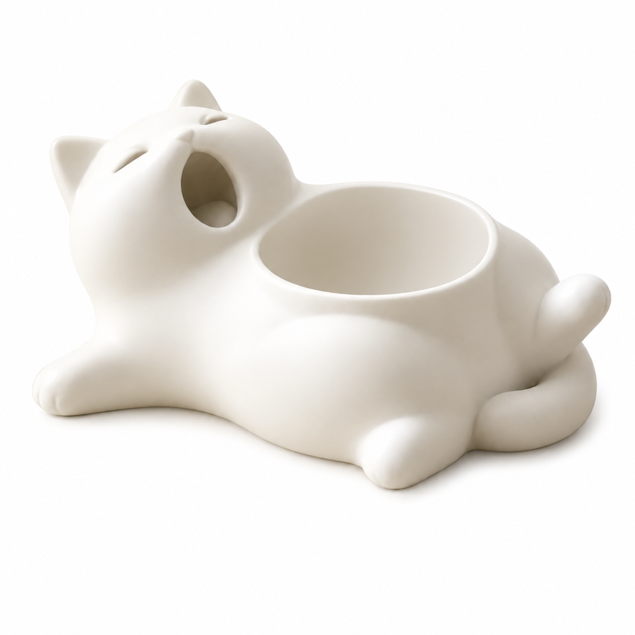 Cute Cat Shaped Succulent Planter – Whimsical Desktop Plant Pot