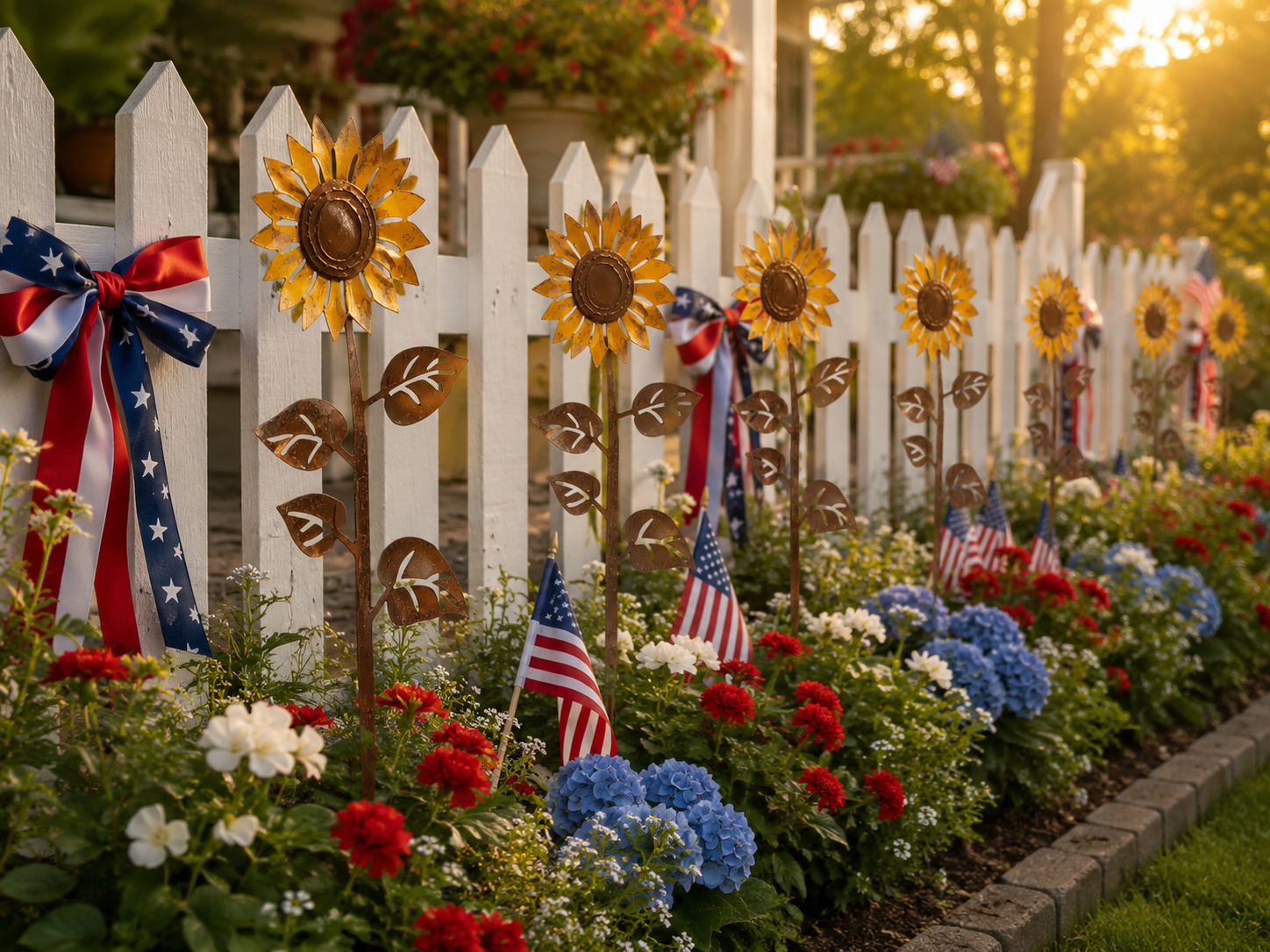 Sunflower Garden Stake – Rustic Metal Outdoor Decor for Your Garden, Yard, or Patio