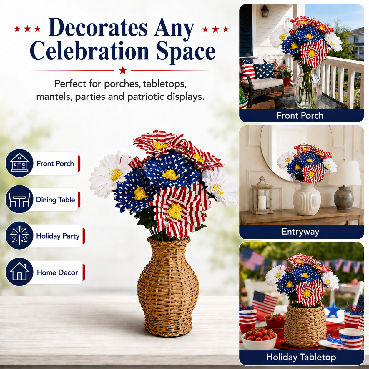 Patriotic Daisy Bouquet