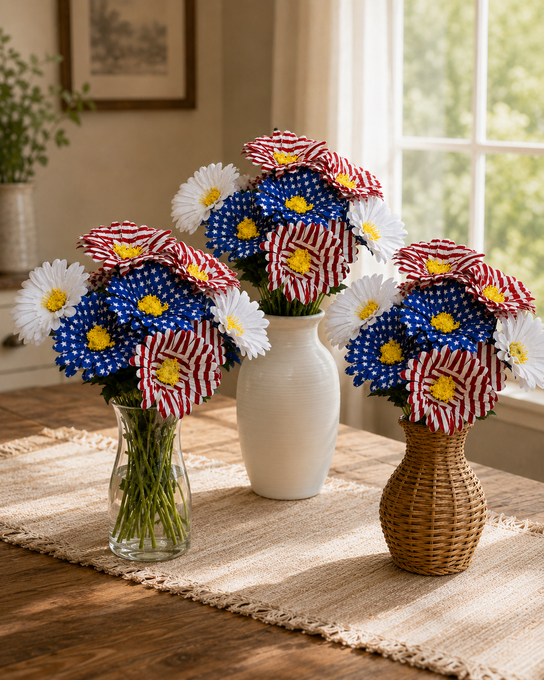 Patriotic Daisy Bouquet
