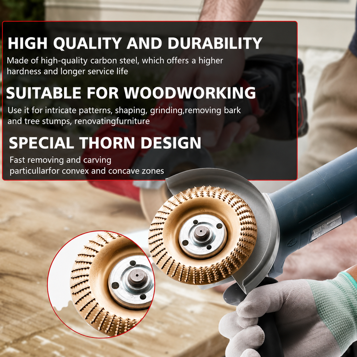 Premium 5-Piece Rotary Grinding Disc Set – Multi-Surface Material Removal Tool