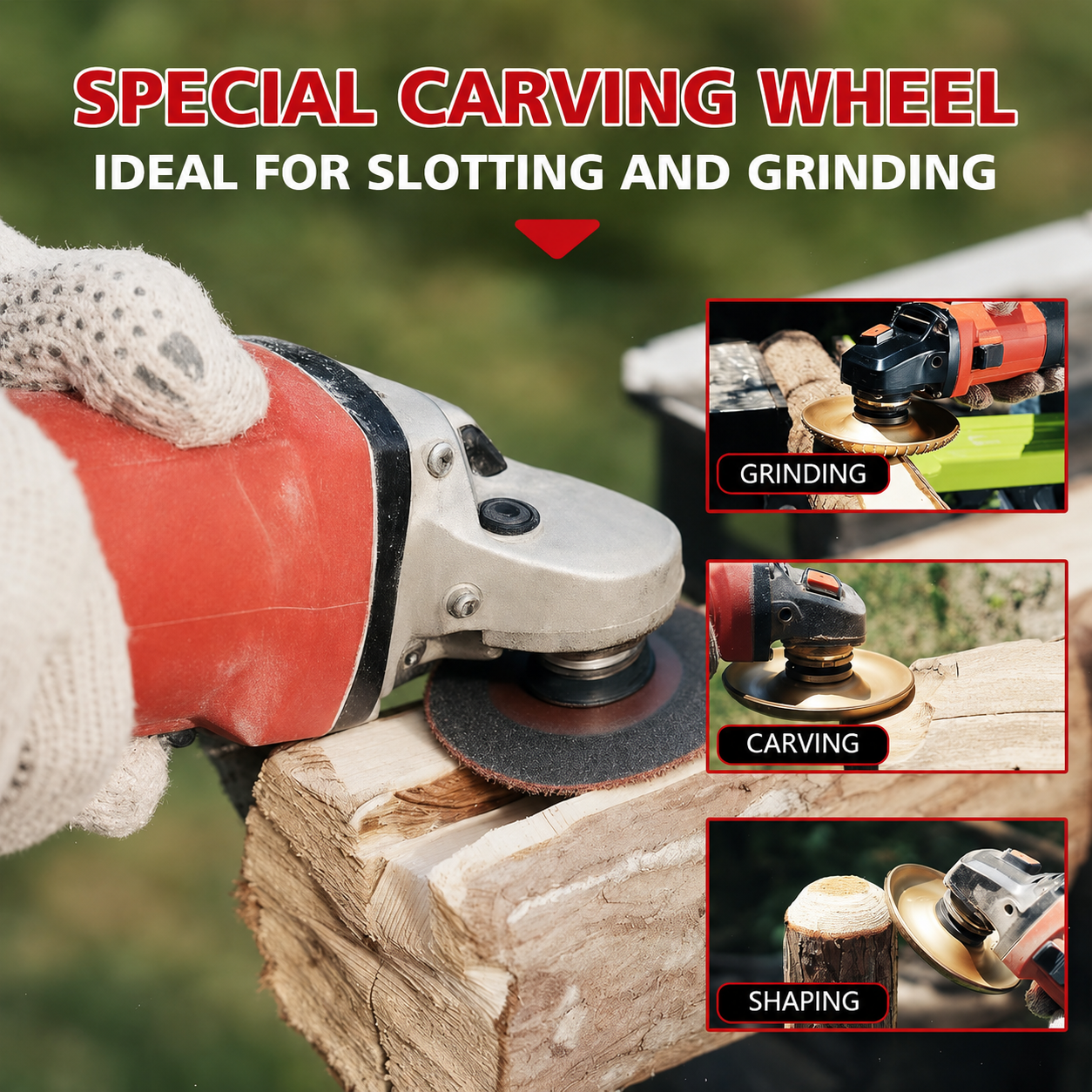 Premium 5-Piece Rotary Grinding Disc Set – Multi-Surface Material Removal Tool