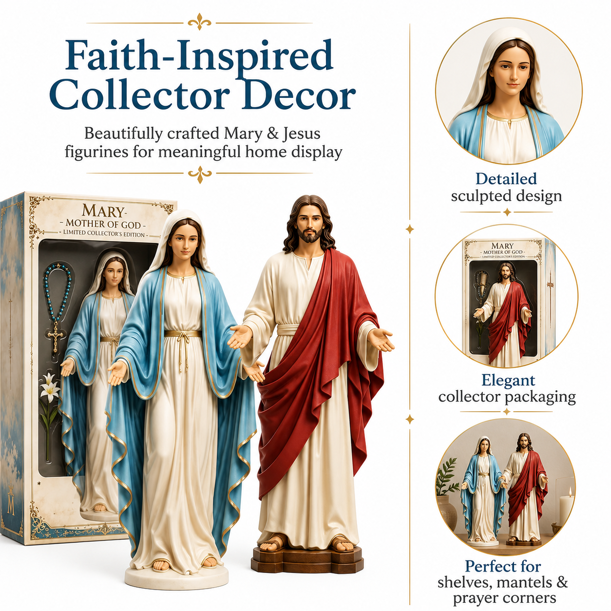 Mary & Jesus Limited Collector's Edition Figurines