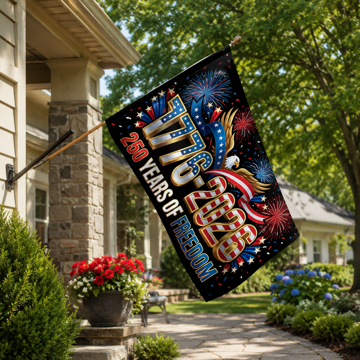 “250 Years of Freedom Patriotic Flag – 1776-2026 American Independence Celebration”