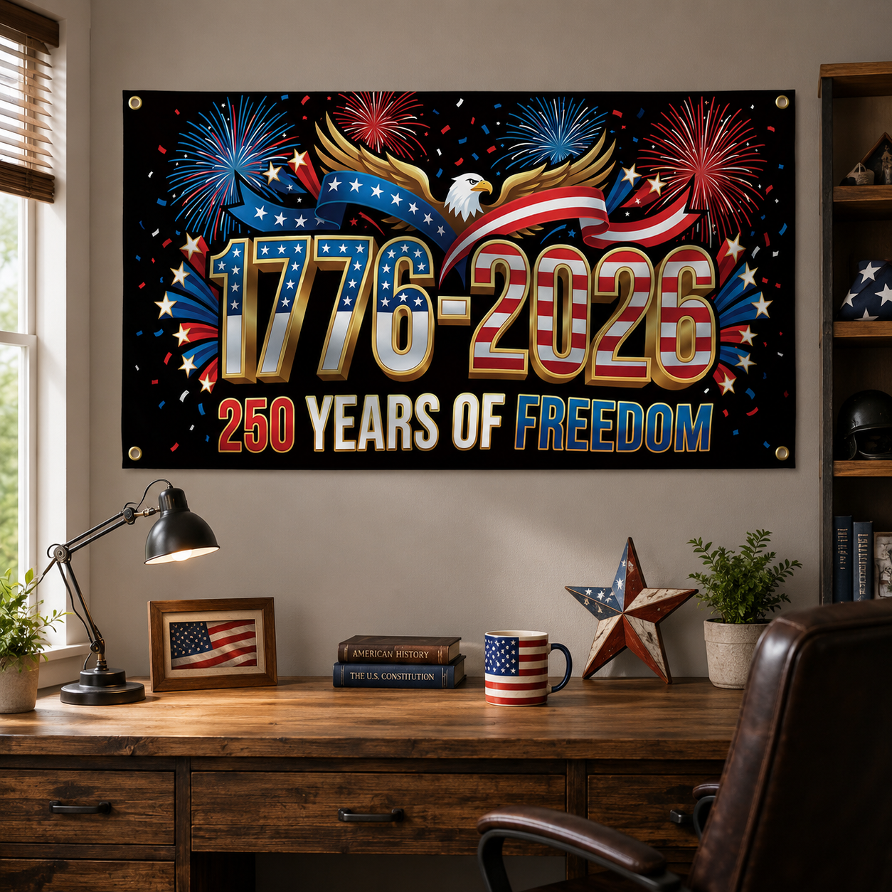 “250 Years of Freedom Patriotic Flag – 1776-2026 American Independence Celebration”