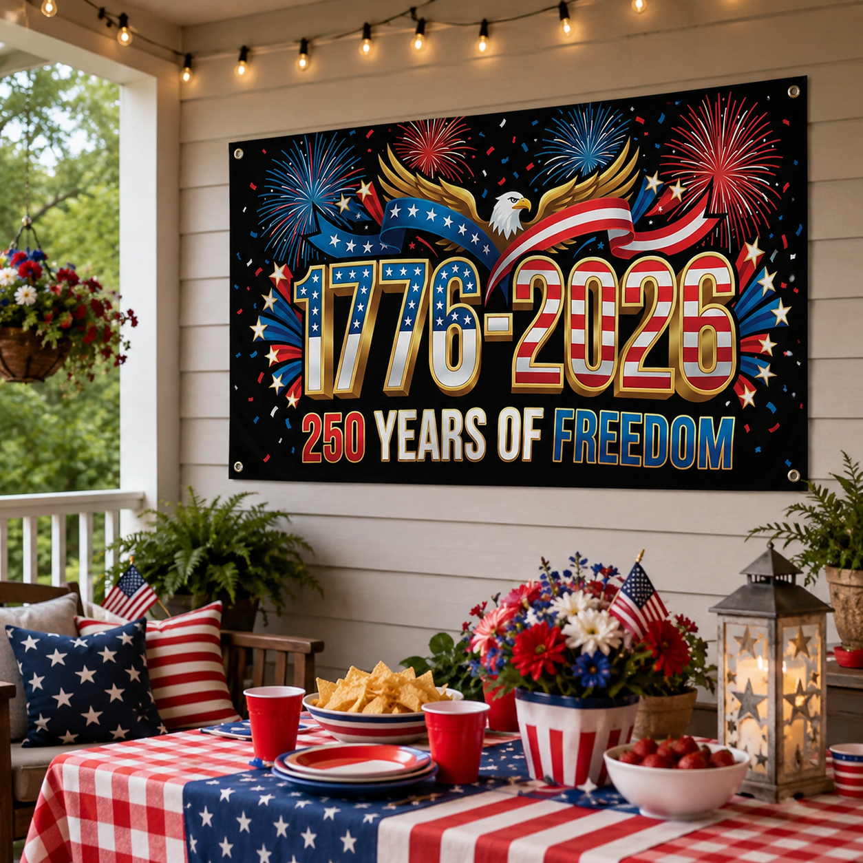 “250 Years of Freedom Patriotic Flag – 1776-2026 American Independence Celebration”