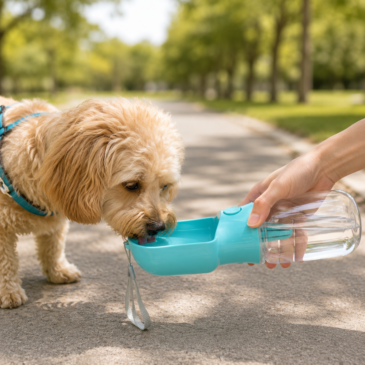 2-in-1 Portable Pet Water & Food Bottle