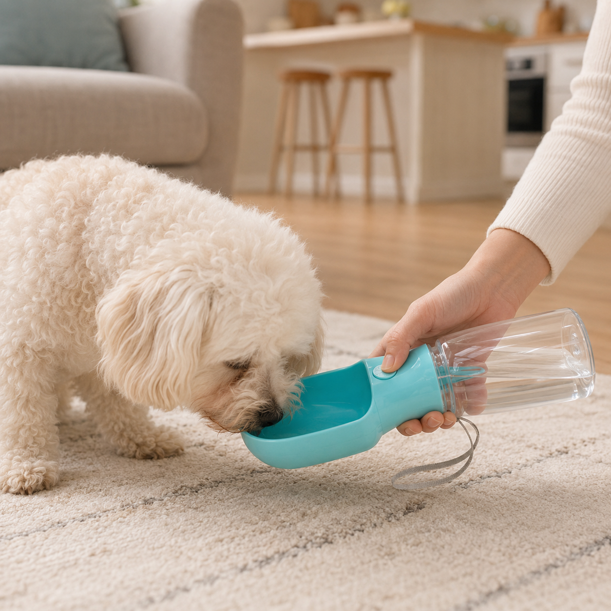2-in-1 Portable Pet Water & Food Bottle