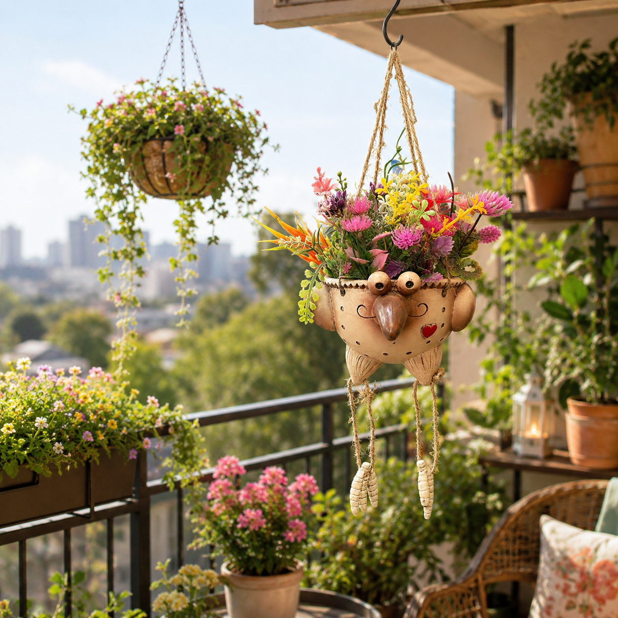 Hanging Bird Leg Planter – Quirky Decorative Hanging Flower Pot