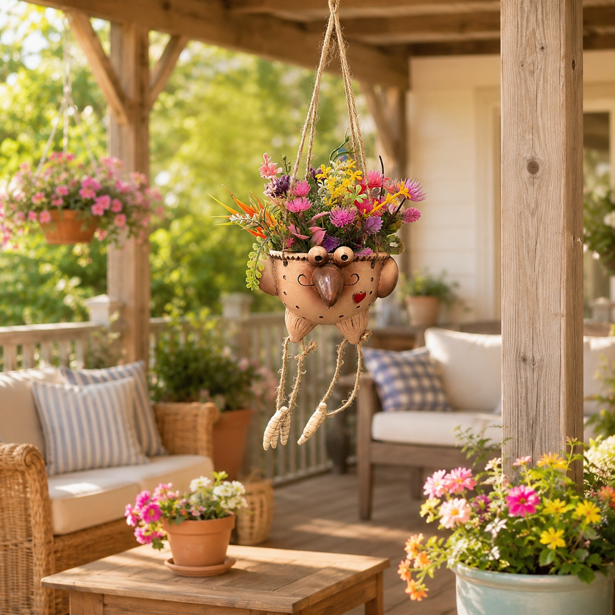 Hanging Bird Leg Planter – Quirky Decorative Hanging Flower Pot