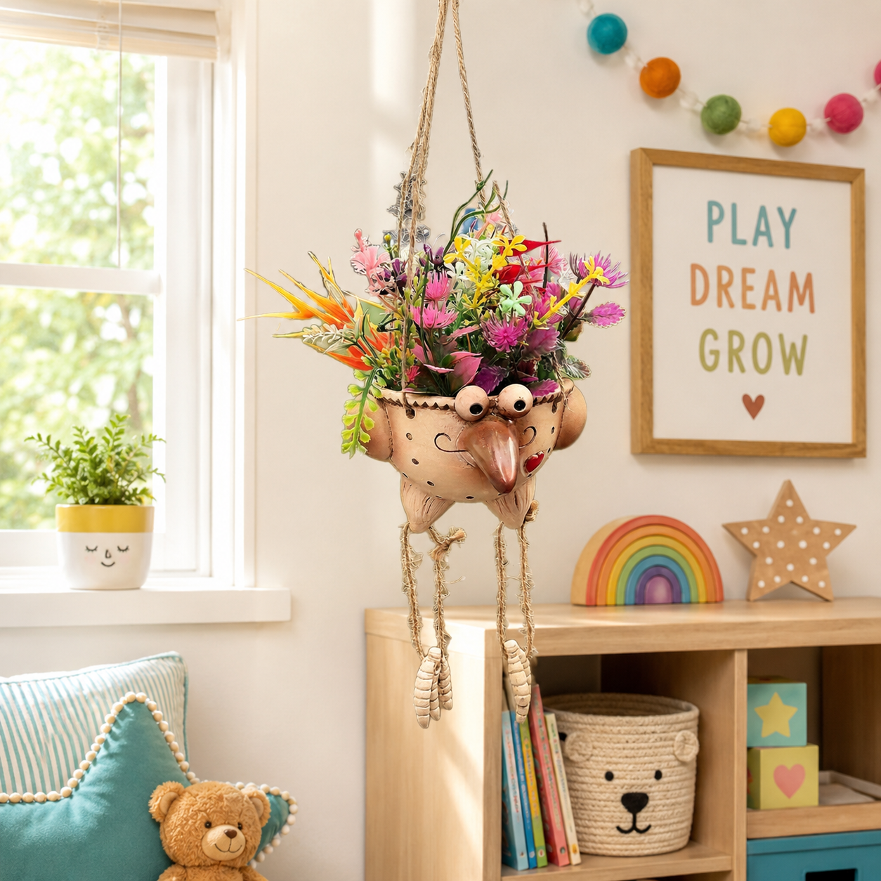Hanging Bird Leg Planter – Quirky Decorative Hanging Flower Pot