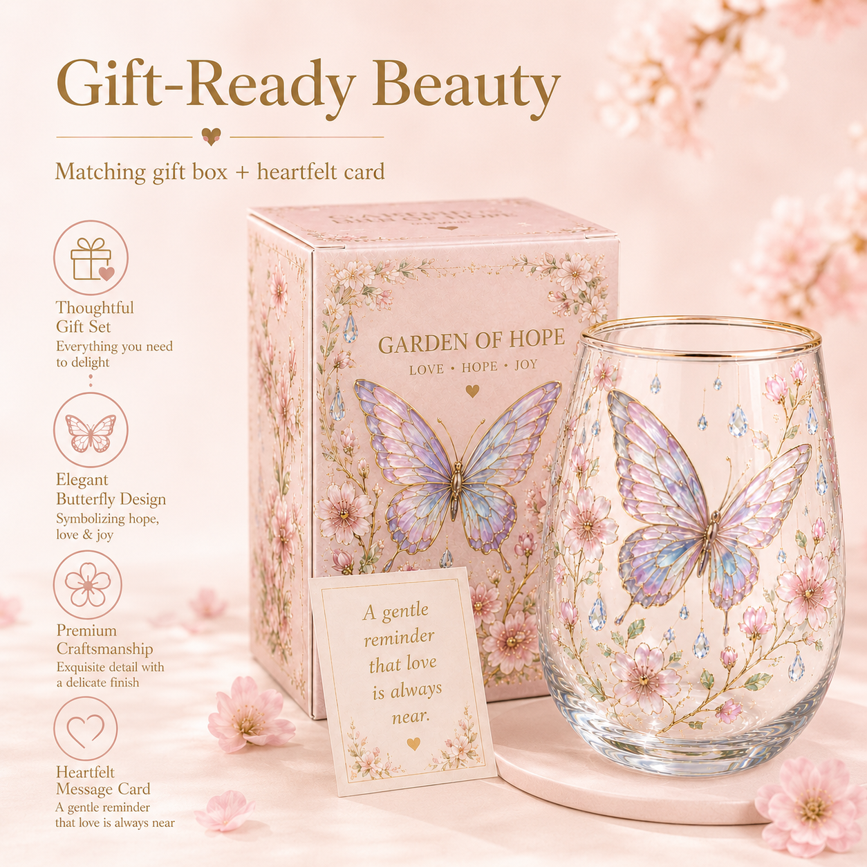 Limited Edition 2026 Butterfly Morning Bliss Glass Cup