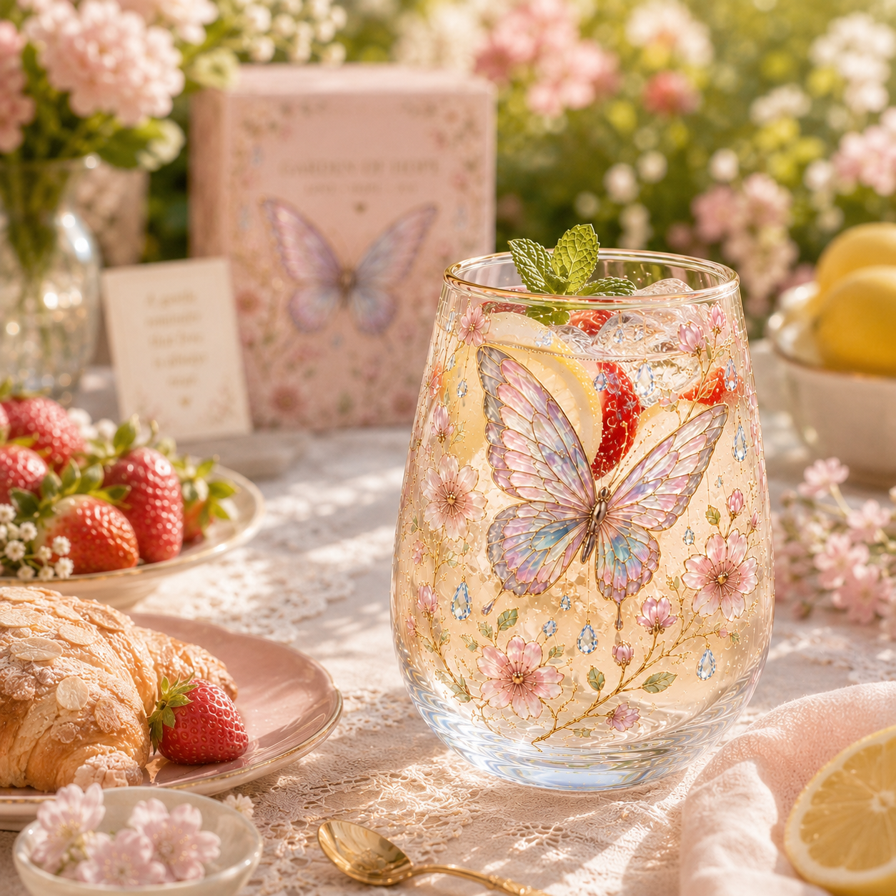 Limited Edition 2026 Butterfly Morning Bliss Glass Cup