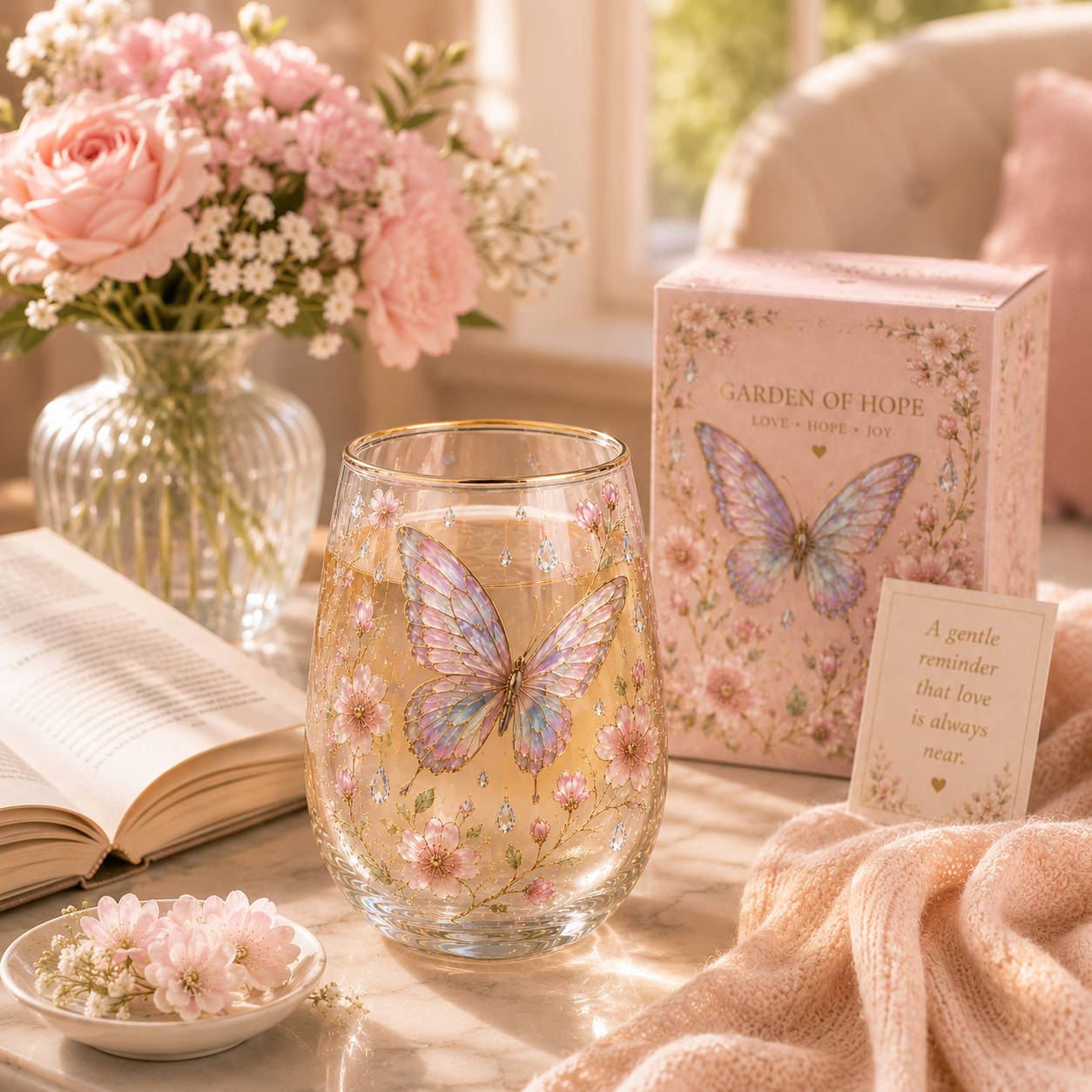 Limited Edition 2026 Butterfly Morning Bliss Glass Cup