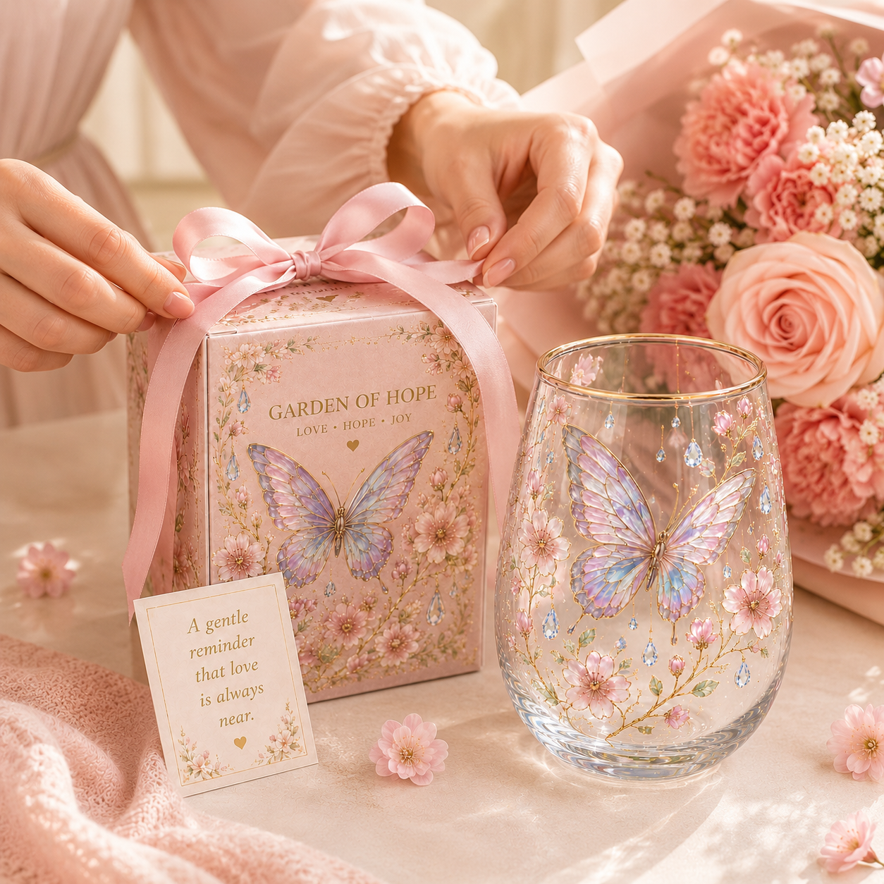 Limited Edition 2026 Butterfly Morning Bliss Glass Cup