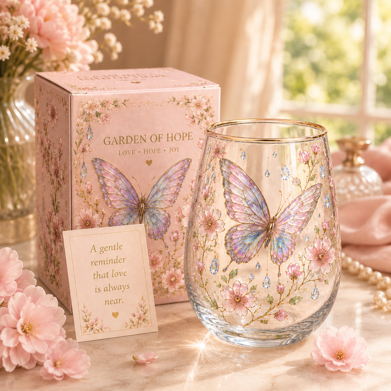 Limited Edition 2026 Butterfly Morning Bliss Glass Cup