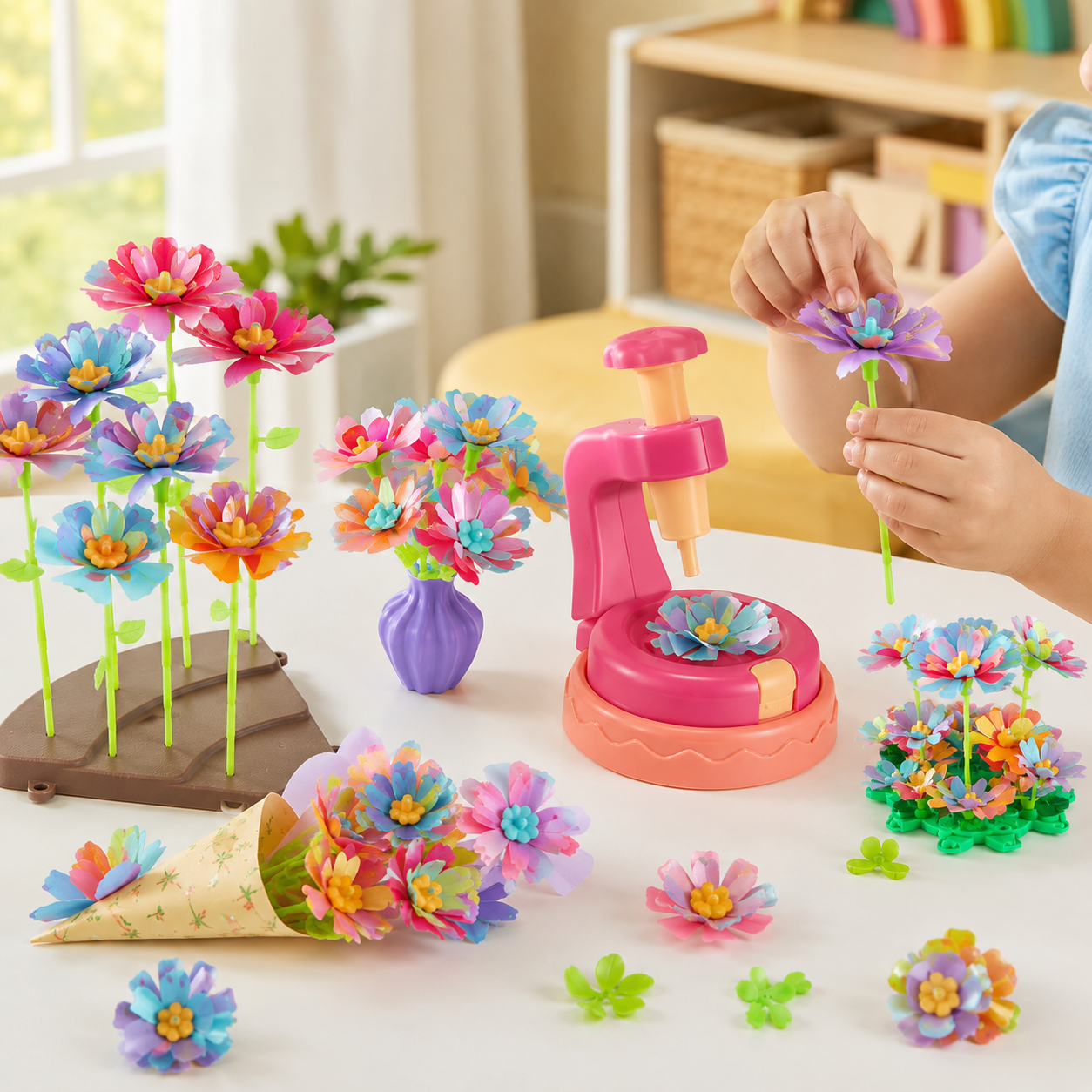 116PCS-DIY Flower Craft Kit for Kids