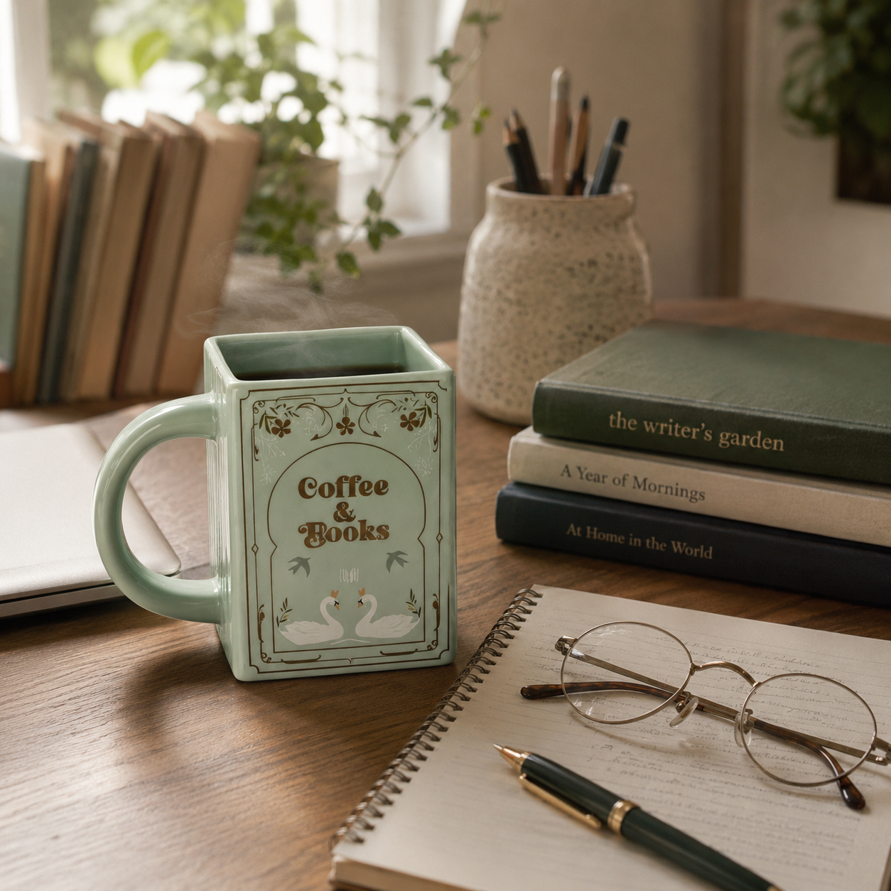 Book Shaped Ceramic Coffee Mug