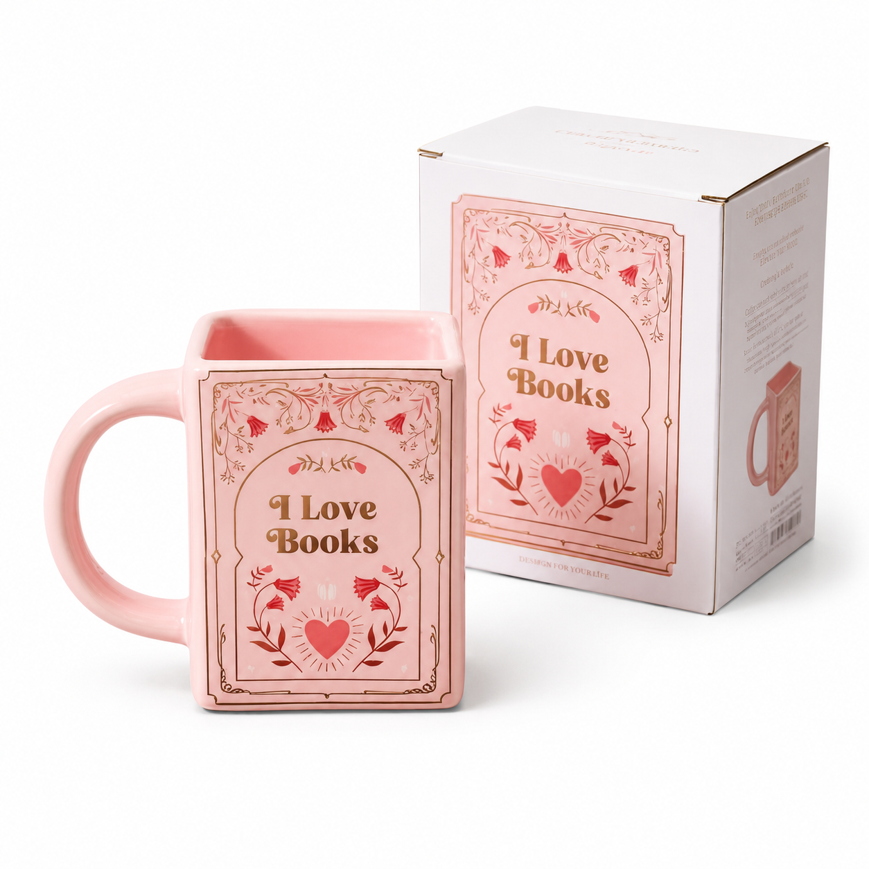 Book Shaped Ceramic Coffee Mug