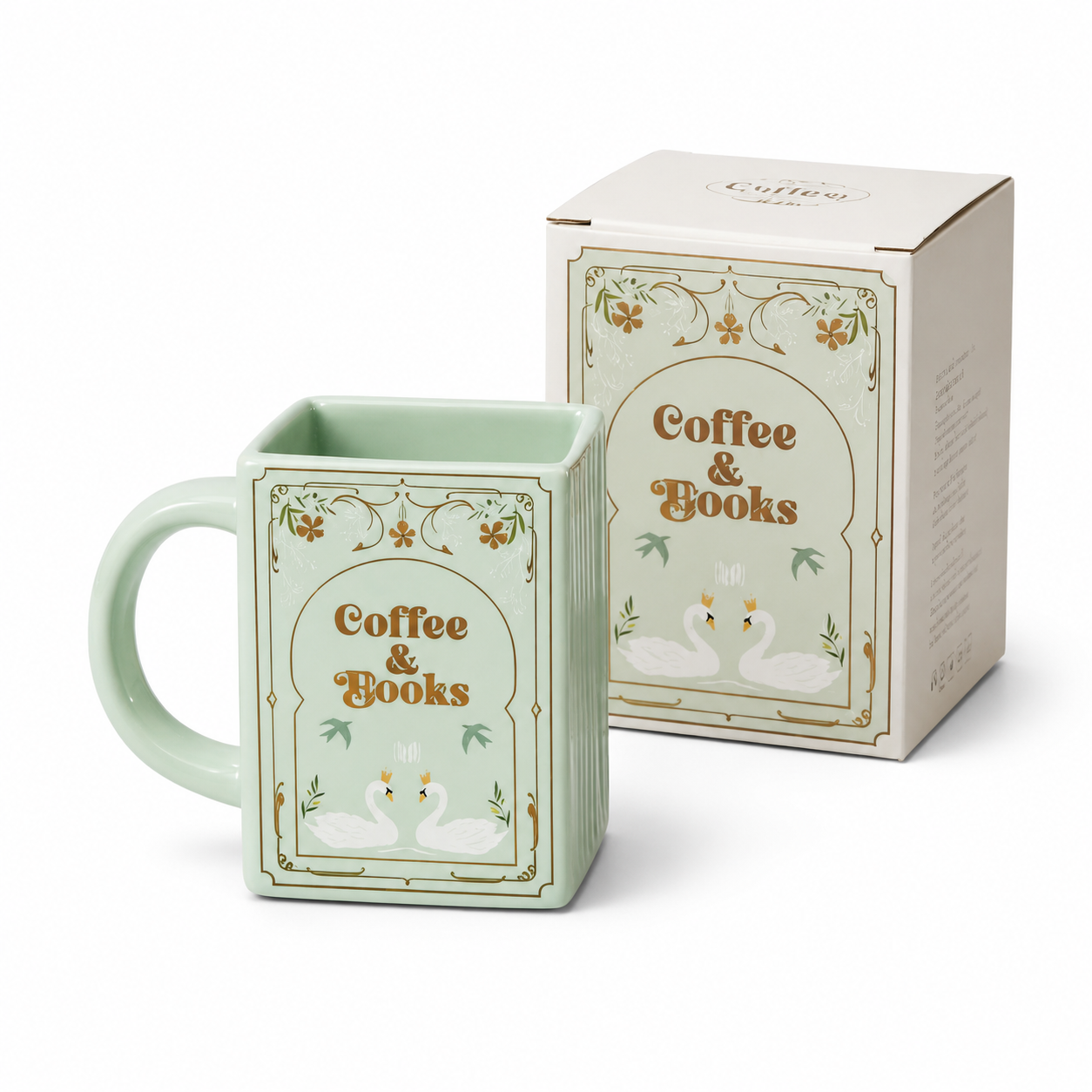 Book Shaped Ceramic Coffee Mug