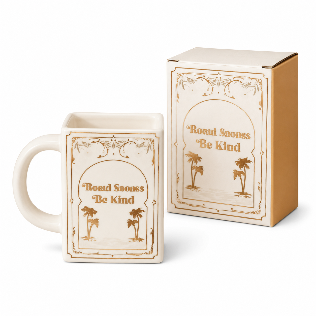 Book Shaped Ceramic Coffee Mug