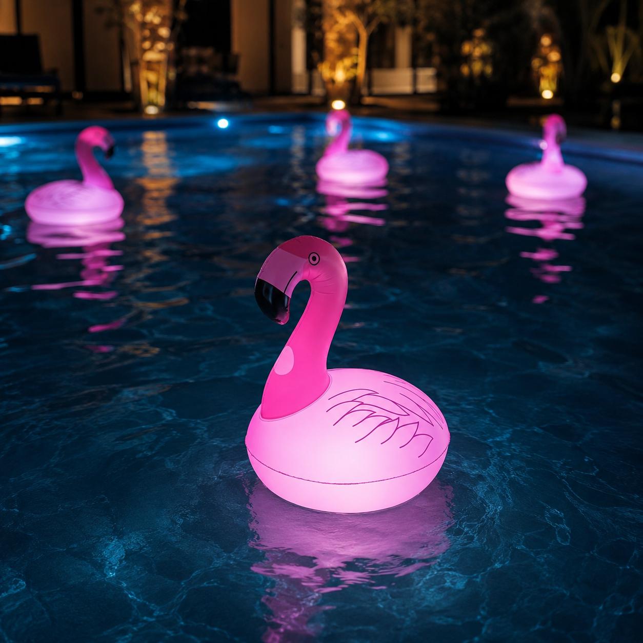 Pink Flamingo Inflatable Pool Float