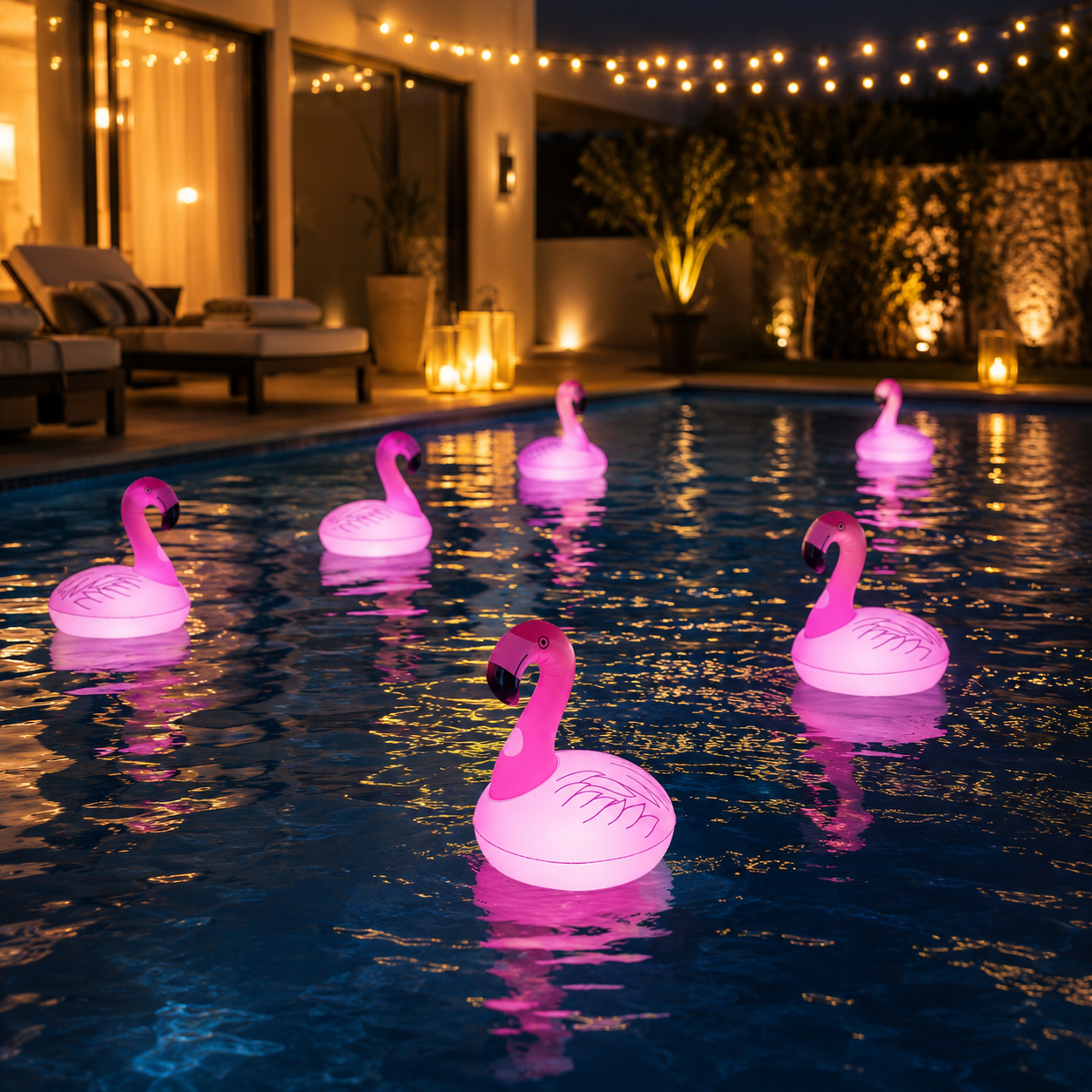 Pink Flamingo Inflatable Pool Float