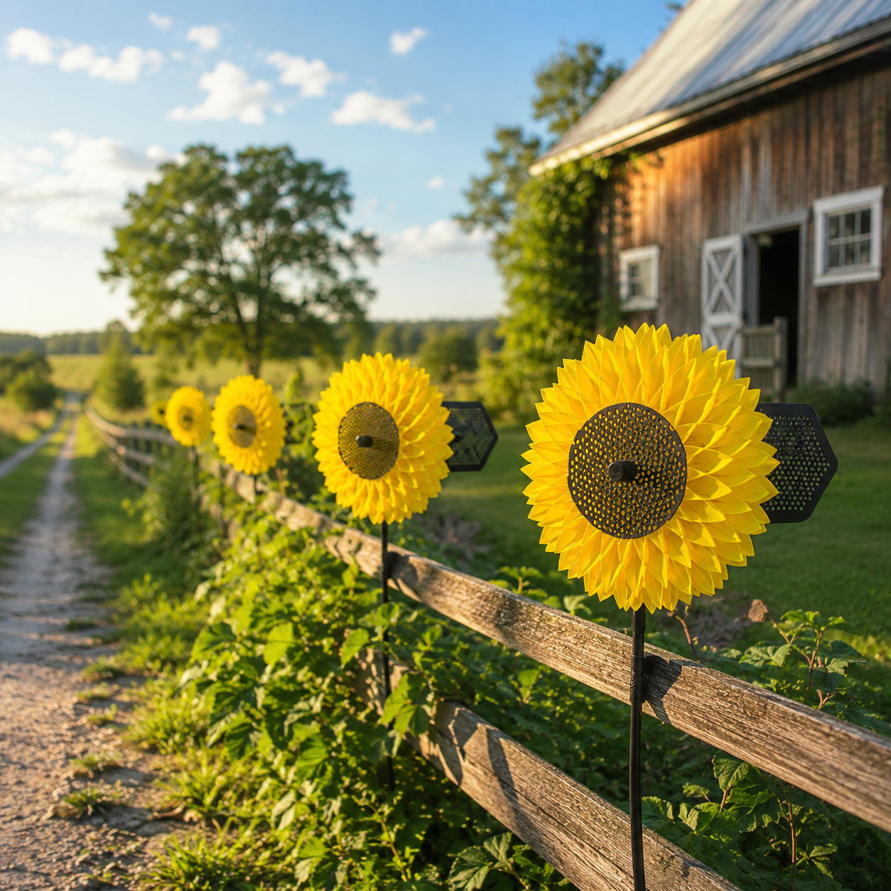 Sunflower Garden Wind Spinner