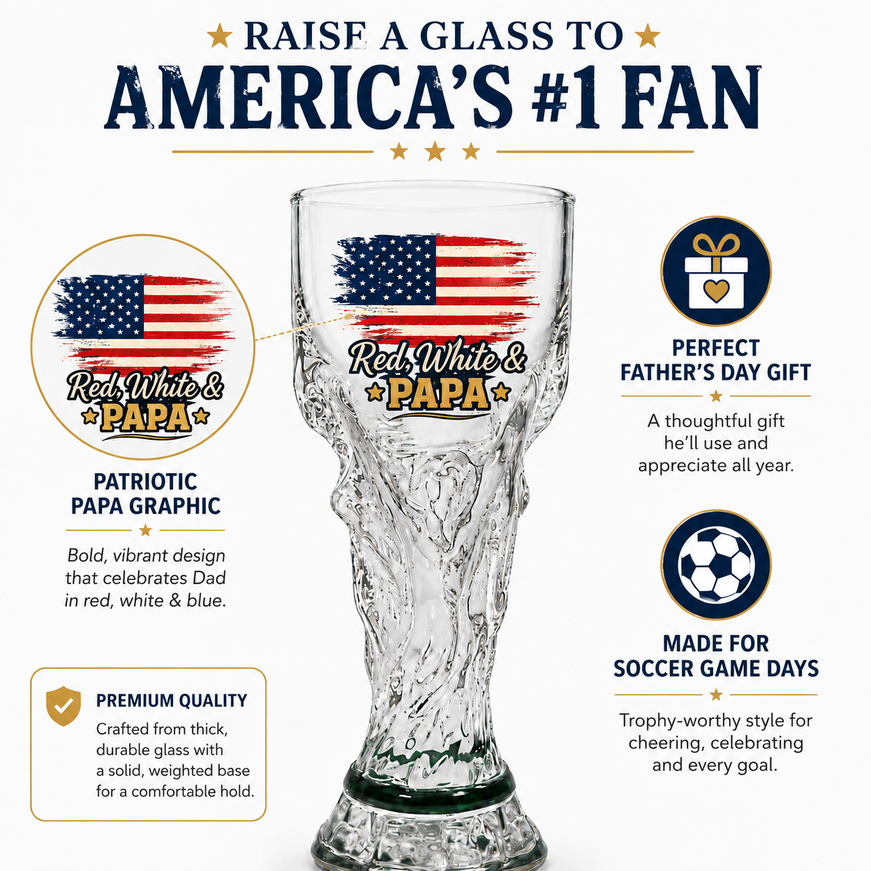 World Cup Trophy Beer Glass