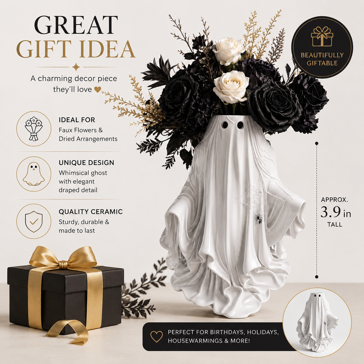 Gothic Ghost Vase