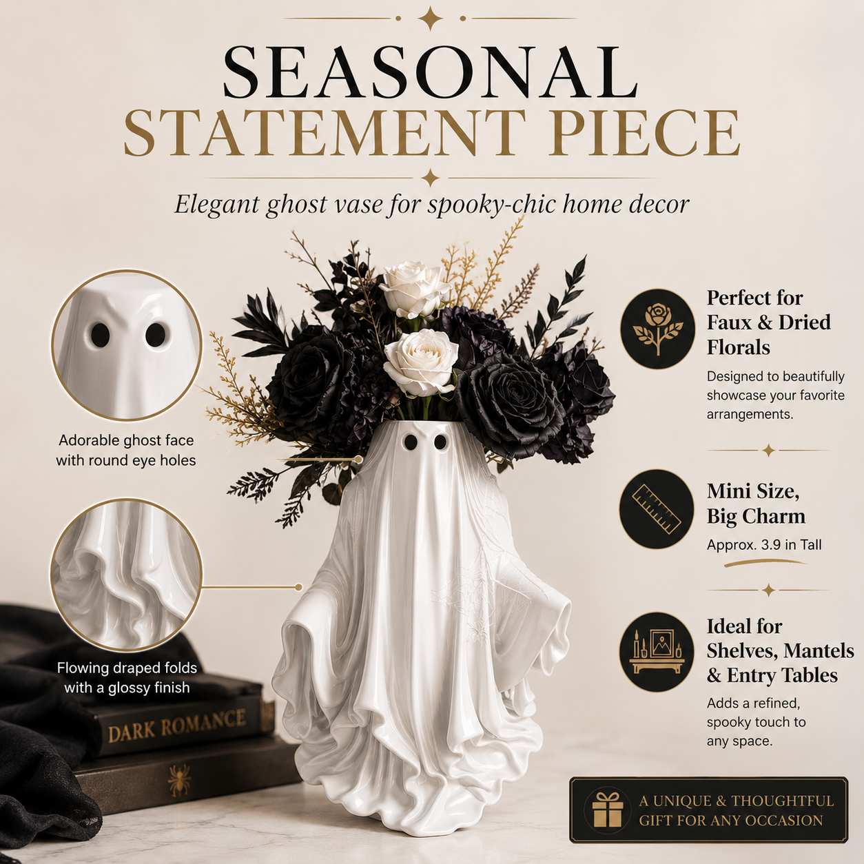 Gothic Ghost Vase