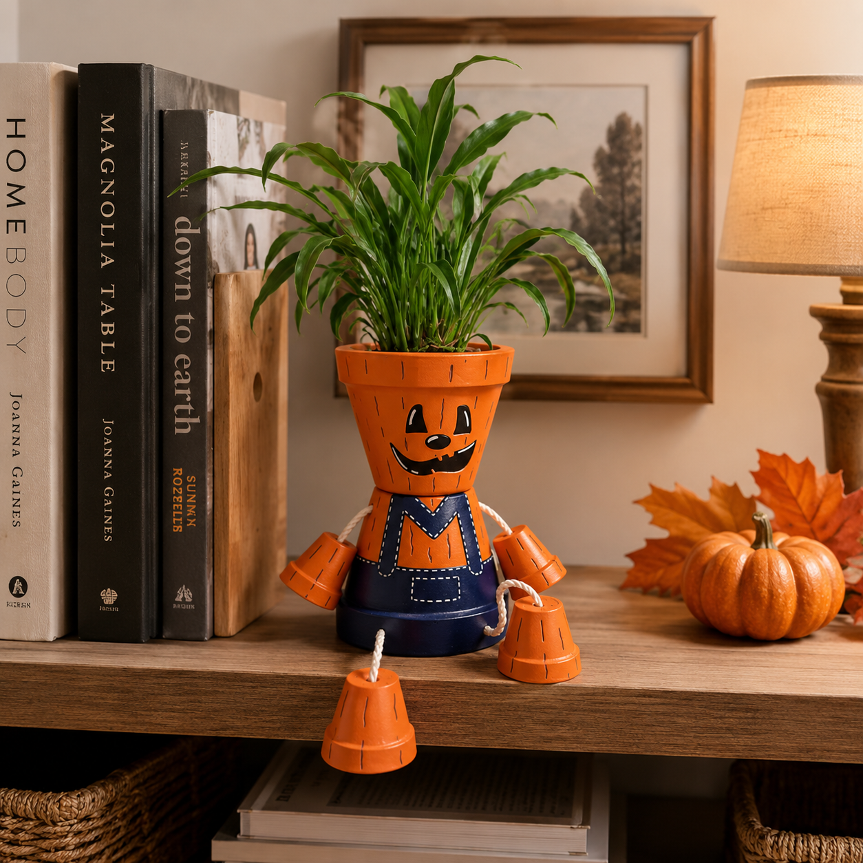 Pumpkin Flower Pot Decor