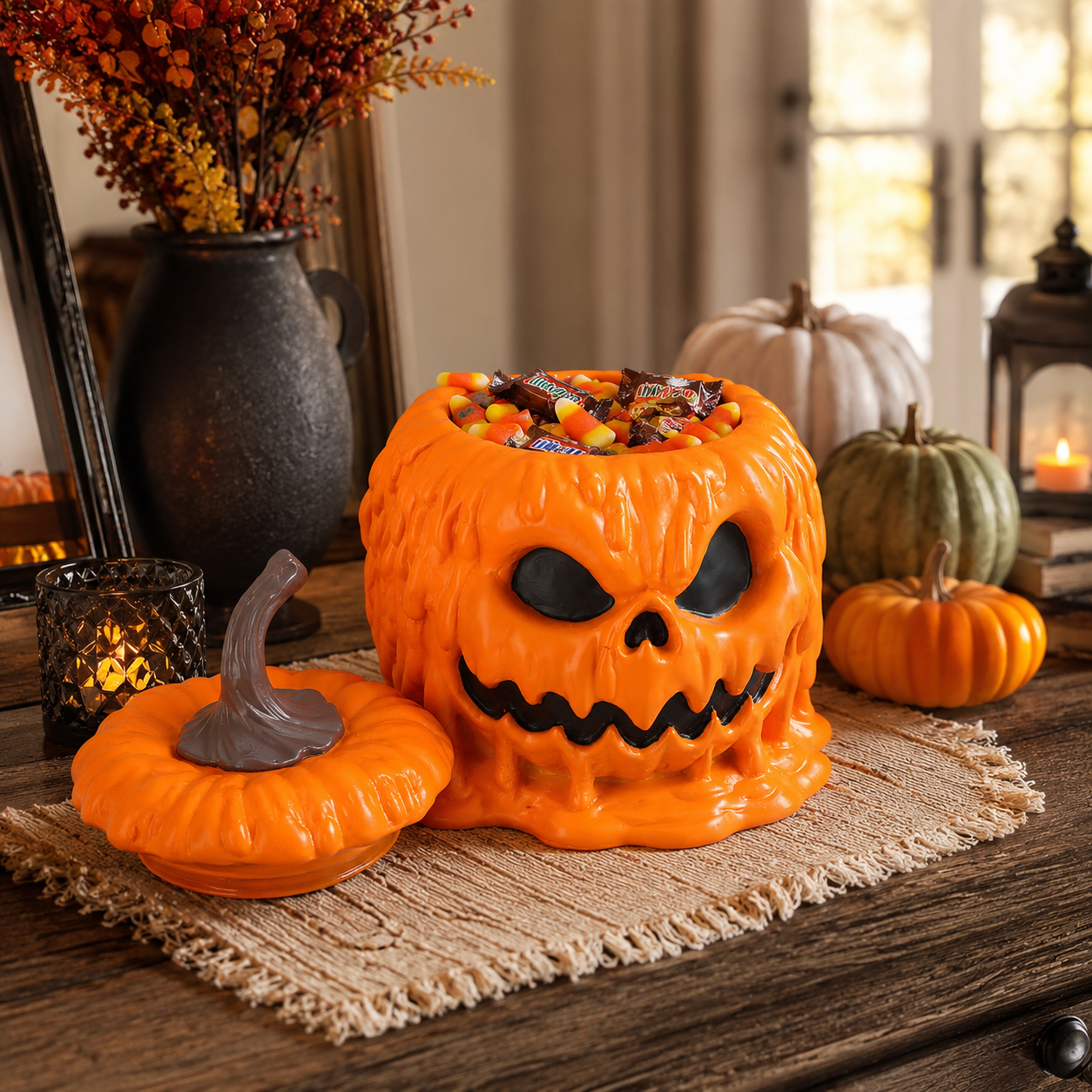 Melting Pumpkin Candy Holder