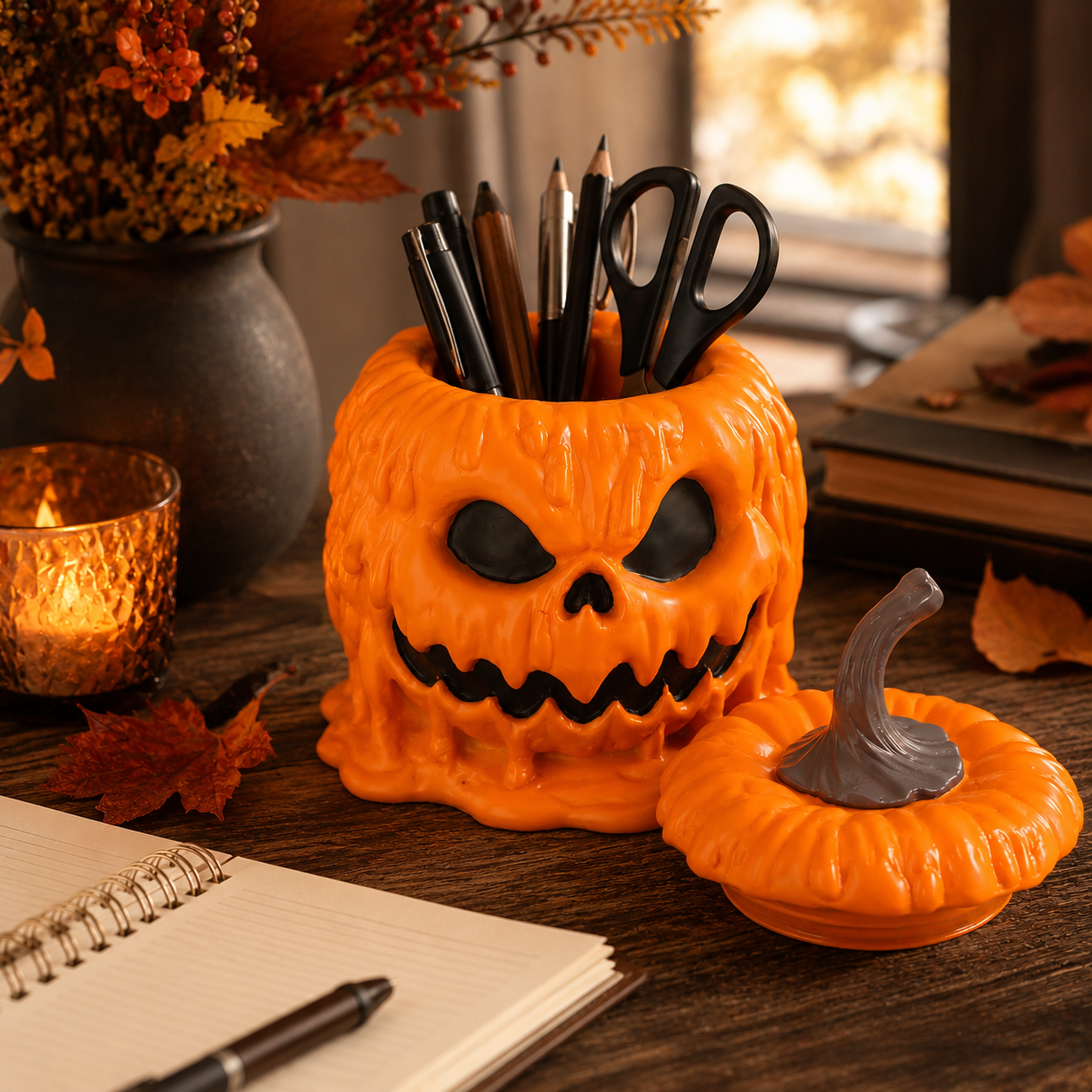 Melting Pumpkin Candy Holder