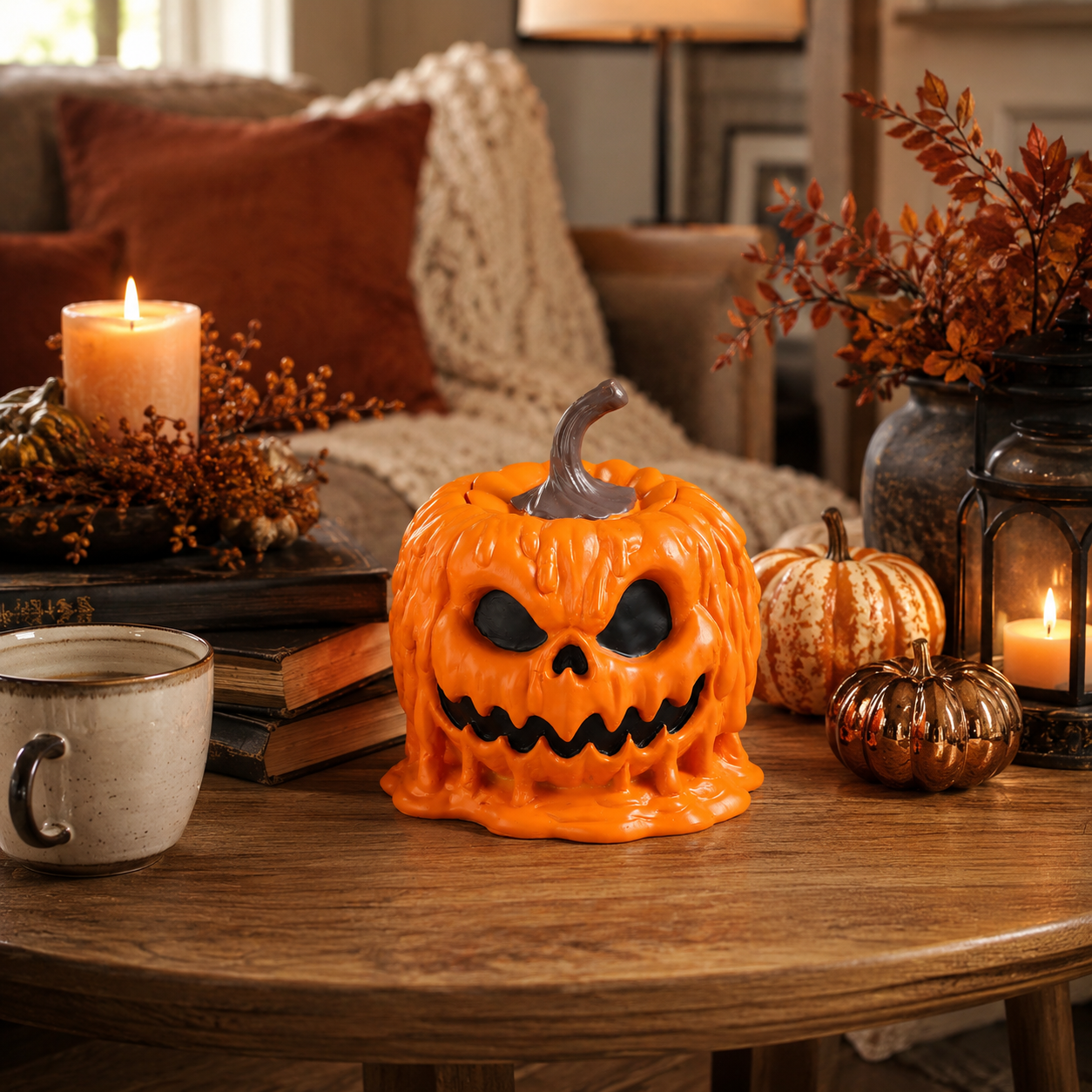 Melting Pumpkin Candy Holder